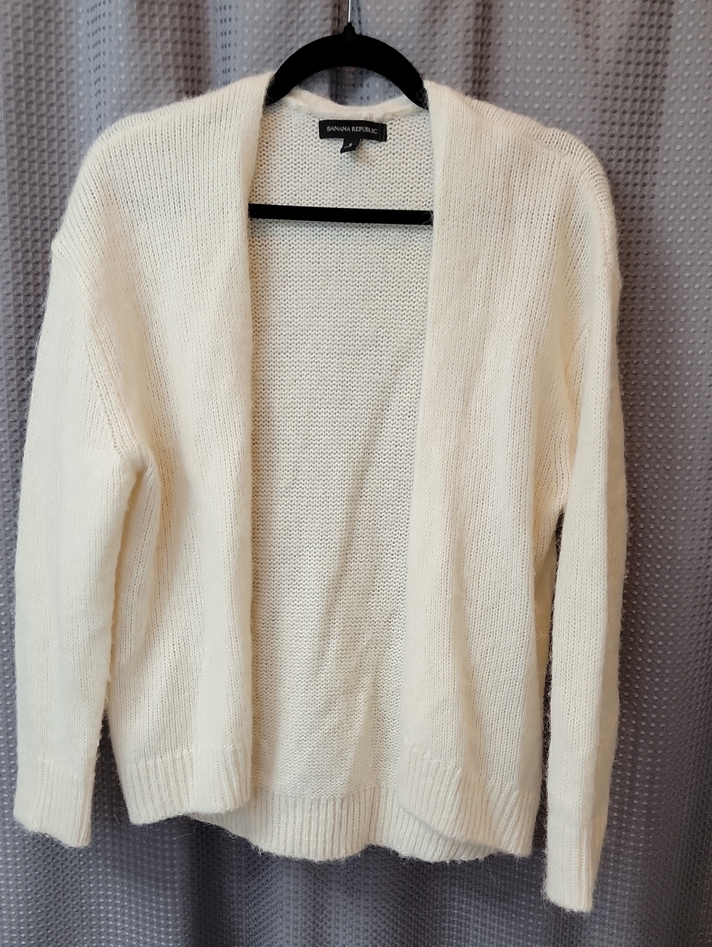 Banana Republic Wool and Alpaca Blend Women's Cream Open-Front Sweater Size S
